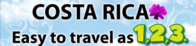 Costa Rica Easy to Travel as 1,2,3