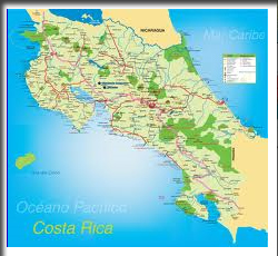 Map of Costa Rica