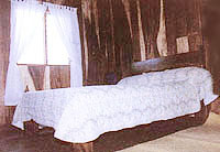 The cozy lodge is part of a working hacienda