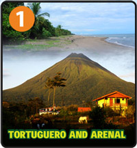 Tortuguero and Arenal  Tour